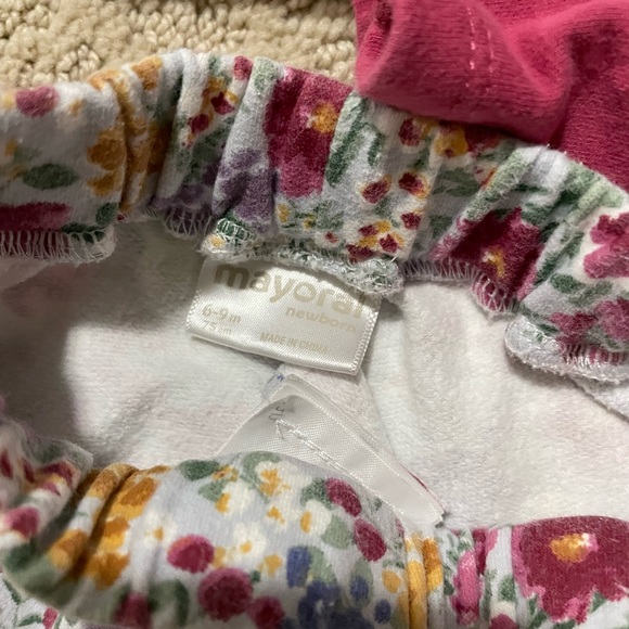 Mayoral 6-9 Month Floral Outfit - Picture 6 of 8